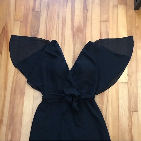 Amsale Ava Dress in Black - Picture 3 of 10